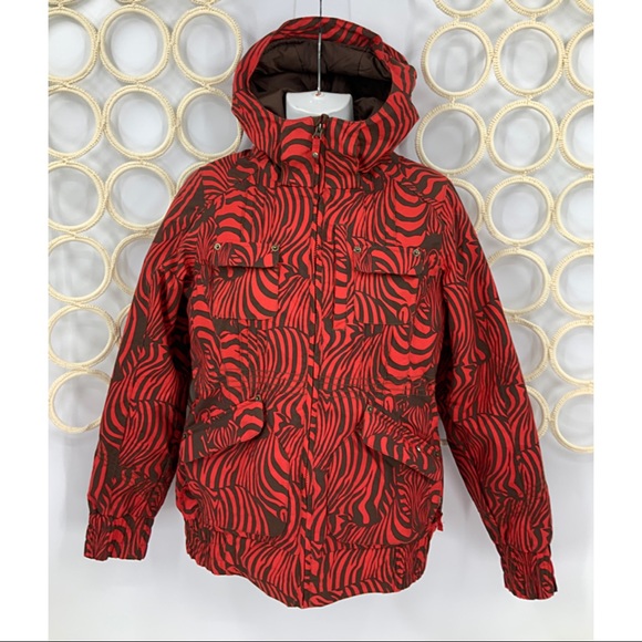 Burton Snowboardski Zebra Print Jacket 
